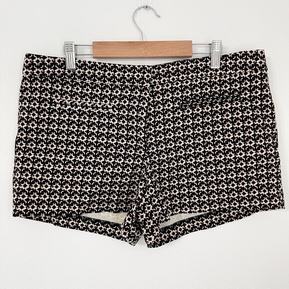 Cynthia Rowley womens geo pattern chino shorts size 10 - Picture 1 of 8